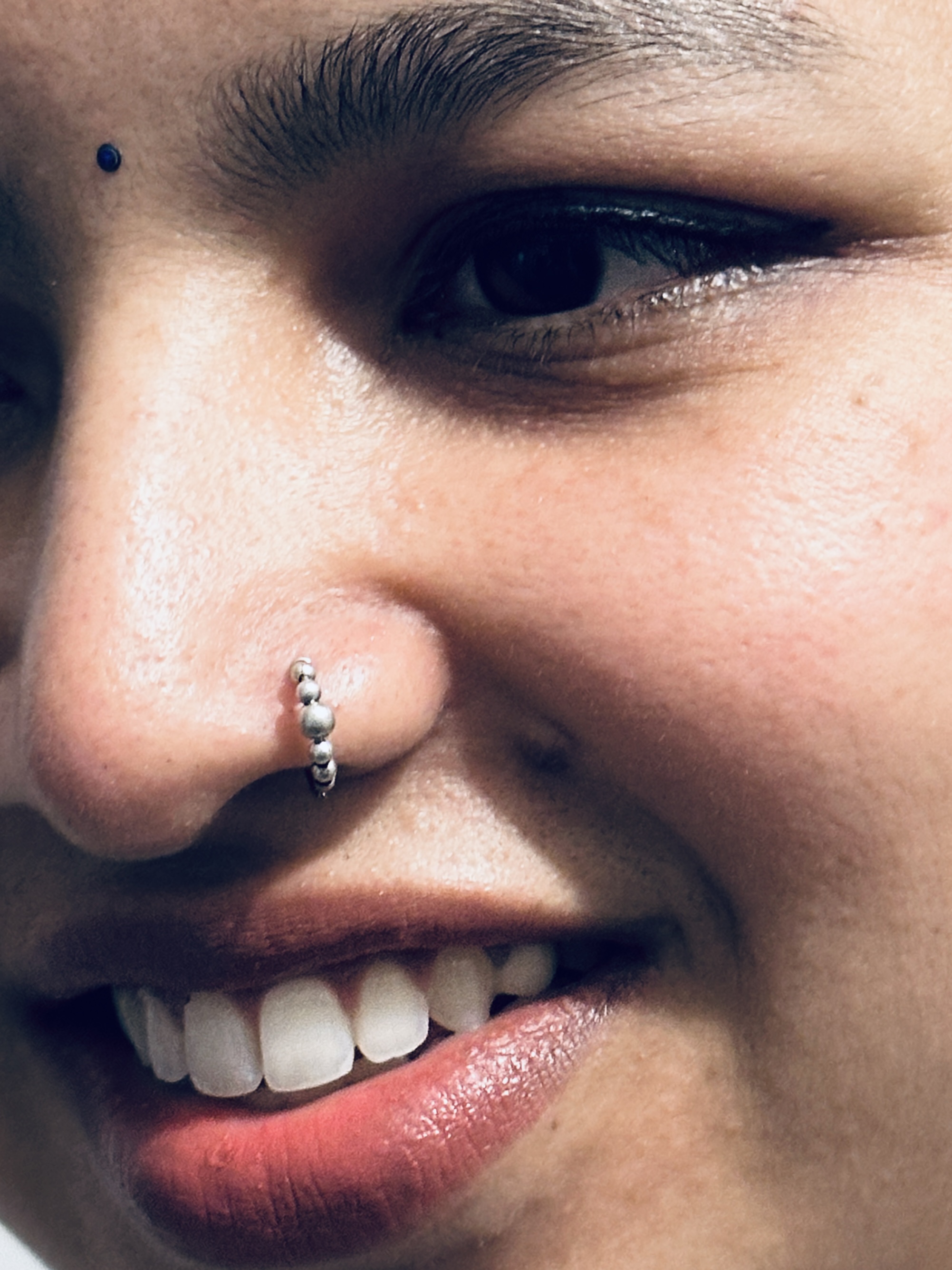 925 Sterling Silver Ball Nose Ring